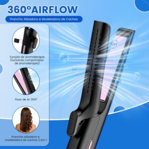 Chapinha Profissional, com Configuração de Ar Frio e Placas Flutuantes 3D | 15 Aquecimento Rápido, Desligamento Automático, 5 Temperaturas, Para Todos Tipos de Cabelo - Imagem 6
