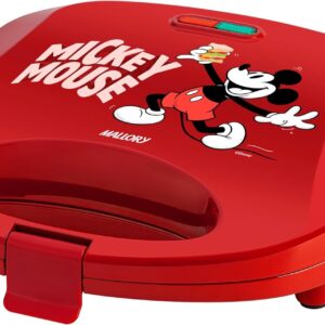 Sanduicheira Elétrica Mallory Mickey Mouse Funny Plates – Placas com Design, Superfície Antiaderente, Luzes LED, Alça com Toque Frio e Trava de Segurança - 127V - Imagem 2