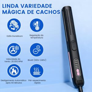 Chapinha Profissional, com Configuração de Ar Frio e Placas Flutuantes 3D | 15 Aquecimento Rápido, Desligamento Automático, 5 Temperaturas, Para Todos Tipos de Cabelo - Imagem 8