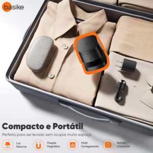 Carregador Sem Fio 4 em 1 Basike - Carregador por Indução15W Rápido Compatível para iPhone 16/15/14/13 Series, Apple Watch, AirPods com Luz de Noturna (Preto) - Imagem 7