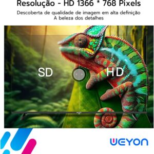 Smart Tv 24 Led Hd Weyon Android Tv Hdmi Usb Wifi 100/240v - Imagem 5