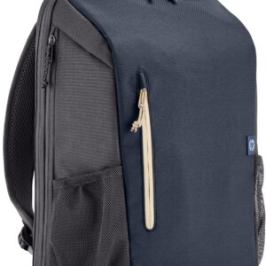 Mochila HP Travel - para Notebook de até 15,6 Polegadas, Multi-compartimentos, Expansível até 21L, com Alças Acolchoadas, Exterior Feito de Materiais Reciclados, Azul (6B8U7AA) - Imagem 1