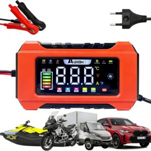 Carregador de Bateria Automotivo Inteligente 12V com Função Reparadora de Pulsos - Display Digital Bivolt para Carro, Moto, Caminhão e Veículos Agrícolas - Imagem 6
