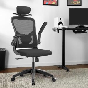 Cadeira de escritório ergonômica com estofado de mesh (Cabide) - Imagem 1