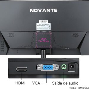 Monitor Gamer LCD 20 Polegadas, 1600x900 HD, 100Hz | Alto-falantes Integrados, Tempo de Resposta 1ms, 250cd/m², 72% NTSC, 1000:1, HDMI/VGA/AUIDO/DC, Bivolt - Imagem 7