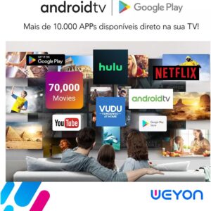 Smart Tv 24 Led Hd Weyon Android Tv Hdmi Usb Wifi 100/240v - Imagem 3
