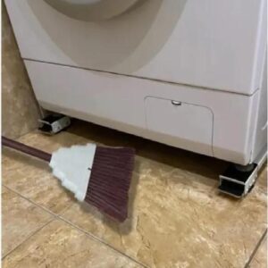 Base Suporte Com Rodinhas Para Geladeira Fogão Maquina De Lavar Sofá Móvel - Jodi - Imagem 4