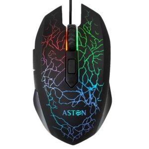 Mouse Gamer 6 Botões 2400DPI LED Com Fio para Jogos - Aston - Imagem 1