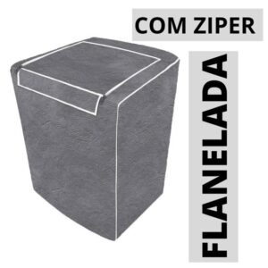 Capa Maquina De Lavar Eletrolux Brastemp 12kg 13kg 15kg 16kg - Vida pratika - Imagem 1