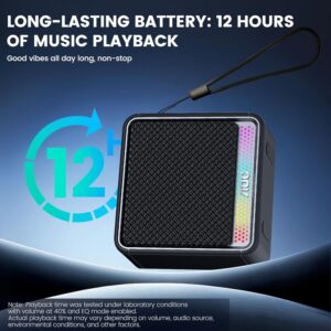 AOC ACS2311 Caixa de Som Portátil, Caixa de Som Bluetooth, à Prova d'Água IPX5, 12 Horas de Reprodução,Som Limpo e Potente, Emparelhamento Estéreo Sem Fio, Ideal para Casa e Viagens - Imagem 5