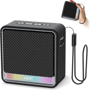 AOC ACS2311 Caixa de Som Portátil, Caixa de Som Bluetooth, à Prova d'Água IPX5, 12 Horas de Reprodução,Som Limpo e Potente, Emparelhamento Estéreo Sem Fio, Ideal para Casa e Viagens - Imagem 1
