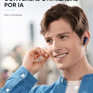 soundcore P20i da Anker, Fone de Ouvido Bluetooth 5.3, Graves Potentes, Drivers de 10mm, 30H de Reprodução, Resistência à Água, 2 Mics IA, Personalização de Som via App, Fone sem fio tws, Preto - Imagem 6