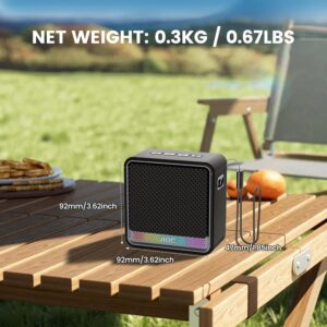 AOC ACS2311 Caixa de Som Portátil, Caixa de Som Bluetooth, à Prova d'Água IPX5, 12 Horas de Reprodução,Som Limpo e Potente, Emparelhamento Estéreo Sem Fio, Ideal para Casa e Viagens - Imagem 6