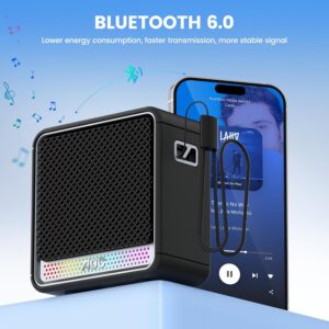 AOC ACS2311 Caixa de Som Portátil, Caixa de Som Bluetooth, à Prova d'Água IPX5, 12 Horas de Reprodução,Som Limpo e Potente, Emparelhamento Estéreo Sem Fio, Ideal para Casa e Viagens - Imagem 8