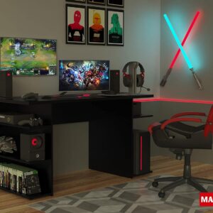 Mesa Gamer Madesa 9409 - Preto - Imagem 6
