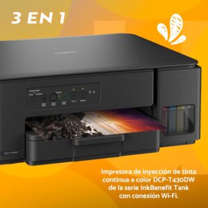 Multifuncional Brother Tank Bivol Color A4 Wrl USB DCPT430W - Imagem 2