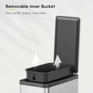 Lixeira com Pedal EKO ESSENTIAL 6L+6L - Imagem 4