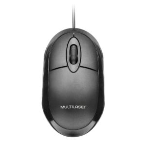 Kit Teclado E Mouse Usb Com Fio Basico Preto Multilaser Slim - Imagem 2