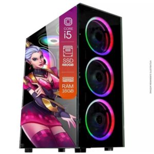 Computador PC Gamer Completo TOB Intel Core i5 SSD 480GB 16GB Teclado Mouse Mouse Pad e Headset Gamer Monitor 23 Windows 11 Pro Trial - TOB COMPUTERS - Imagem 2