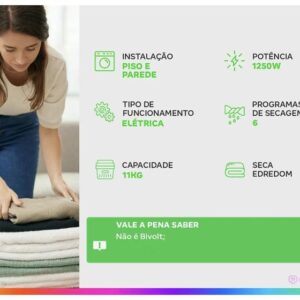 Secadora de Roupas de Piso e Parede Electrolux - Imagem 2