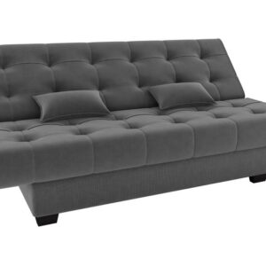 Sofá-cama 3 Lugares Casal Reclinável Veludo Matrix Laila - Imagem 1