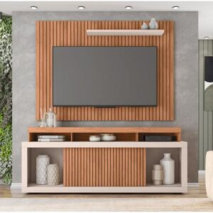 Rack para TV até 70" com Painel 2 Portas Caemmun Aegon - Imagem 1
