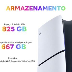 PlayStation 5 Edição Digital 825GB 1 Controle Branco Sony - Imagem 3