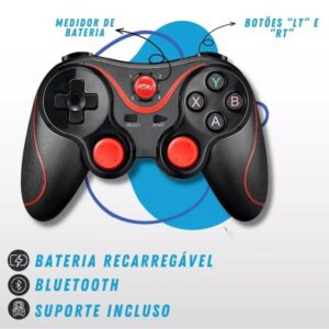 Controle Gamepad Joystick Celular Bluetooth Android Jogos Pc - Altomex / X3 - Imagem 2
