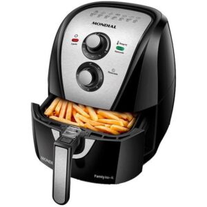 Air Fryer Mondial Family AFN-40-BI Preto e Inox 4L com Timer - Imagem 1
