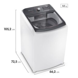 Lavadora de Roupas Electrolux 15kg Cesto Inox 11 Programas de Lavagem Branco Premium Care Jet&Clean e Time Control LEC15 - Imagem 2