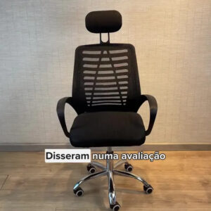 Cadeira de escritório Oficial Webshop Diretor Mesh Dir360 ergonômica preta com estofado de malha - Imagem 2