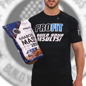 Hipercalórico Anabolic Mass 28500 - 3kg - Profit Labs Sabor Chocolate com Morango - Imagem 2