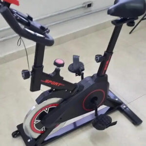 Bicicleta Ergometrica Spinning GoodVision Profissional Para Cardio Fitness Musculação Atividade Física Inercia Cor Preto e Vermelho ate 150kg - Imagem 2