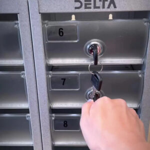 Armário Para Celular 10 Portas Aço Com Visor Transparente - Imagem 2