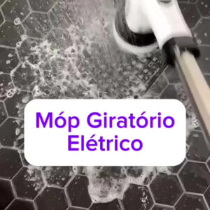 Escova De Limpeza MOP Elétrica 9 Em 1 Multifuncional Giratória Recarregável Cozinha Banheiro Esfregão Multiuso Rotatória Magica 360° Sem Fio Marca POP Imports - Imagem 2