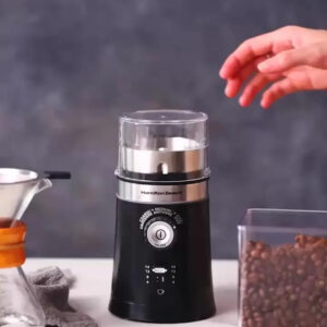 Moedor de Café Elétrico Hamilton Beach Ajustável Inox 150W Triturador Grãos Sementes Cuba Removível - Imagem 2