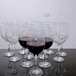 Jogo de Taças para Vinho Ruvolo de Vidro, 490 mL – Kit com 12 Peças - Imagem 2