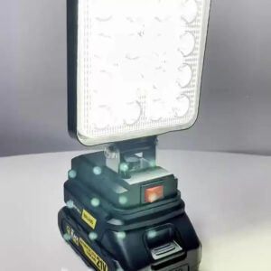 Lanterna Refletor Lampada Luz Led 12w A Bateria 21v Portátil - Imagem 2