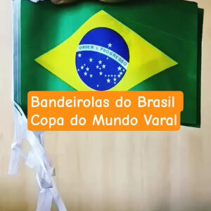 Varal Bandeira Bandeirinhas Do Brasil 10m Copa Festas 30x22 - Imagem 2