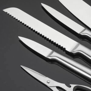 Kit 7 Facas Para Conjuntos De Cozinha - Robustas E Afiadas - Imagem 2