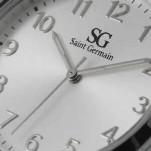 Kit Relógio Colar E Brincos Ponto De Luz Feminino Luxo Silver Saint Germain Presente Original Joias Prata Elegante Clássico 28mm - Imagem 2