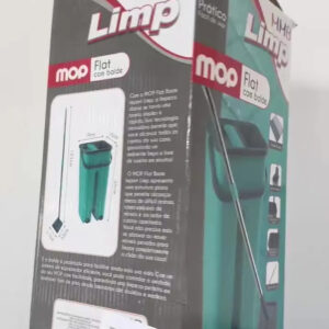 Rodo Flat Mop Limpeza Profissional 2 Refil Mopi Com Balde 5 - Imagem 2