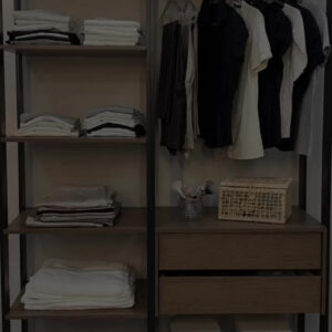 Guarda-roupa Closet Modulado Valencia 199cm Madesa Rp 02 Cor Rustic/Preto MDDR0300027K - Imagem 2