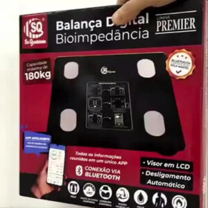 Balança Digital Bioimpedância Profissional smart imc 180kg Bluetooth Corporal Aparelho Alta Capacidade aplicativo App para Android e para IOS Balança De Banheiro Academia - Imagem 2