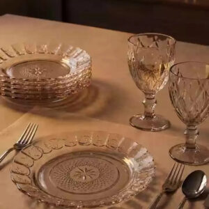 Aparelho De Jantar 30 Peças - Pratos + Taças + Talheres Inox - Imagem 2