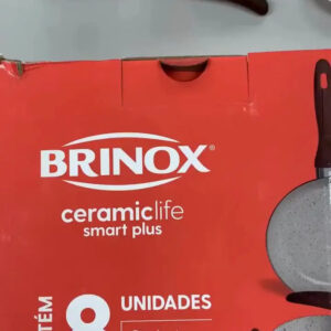Conj de Panelas 8 Peças Ceramic Life Smart Plus Vanilla - Brinox - Imagem 2