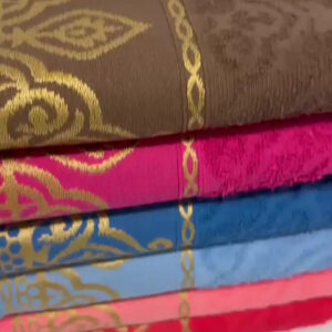 Kit 5 Toalhas De Rosto Luxo Jacquard Grossa 100% Algodão - Imagem 2