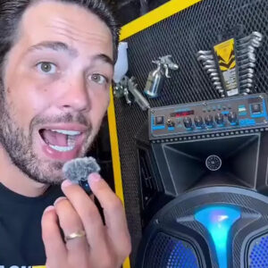 Caixa De Som Amplificada Bluetooth 600w Rms Tcs400 Cor Preto The Black Tools Com Rádio Fm Usb Pendrive Led Rgb Bivolt - Imagem 2