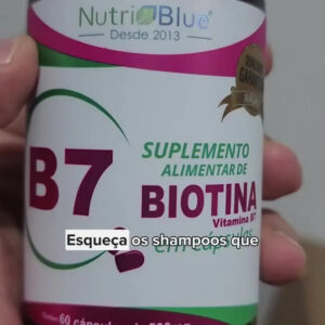 Remédio Anti Queda Capilar E Cresce Cabelo Biotina 60 Capsul - Imagem 2