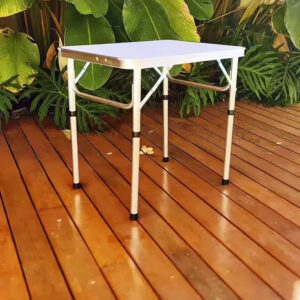 Mesa Dobrável 60x45 Vira Maleta Portátil Camping Churrasco - Imagem 2